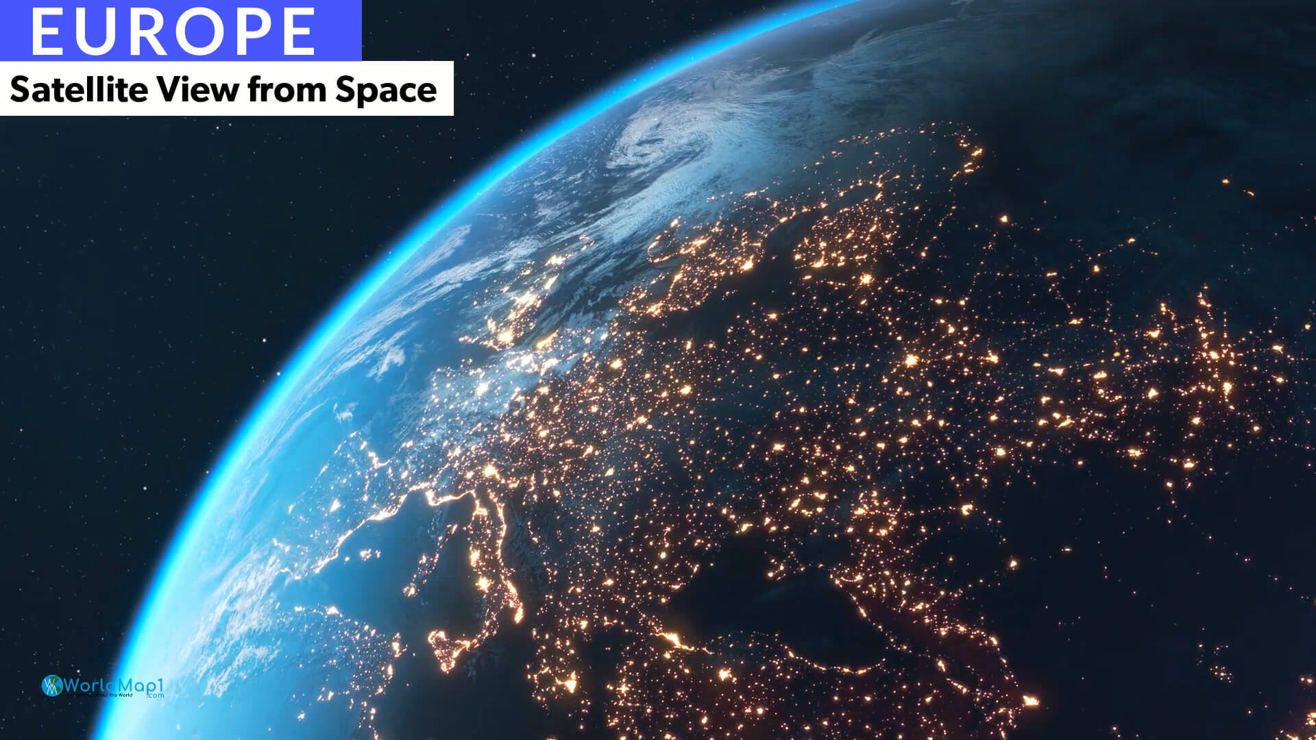 Europe and Earth from Space